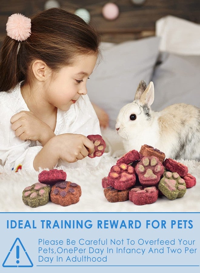 Bissap 20PCS Bunny Chew Toys, Mixed Natural Timothy Hay Rose Carrot Fruit Chinchillas Chewing Toys and Treats for Rabbits Bunnies Guinea Pigs Hamsters Gerbils and Other Small Animals Molar Snacks - Image 4